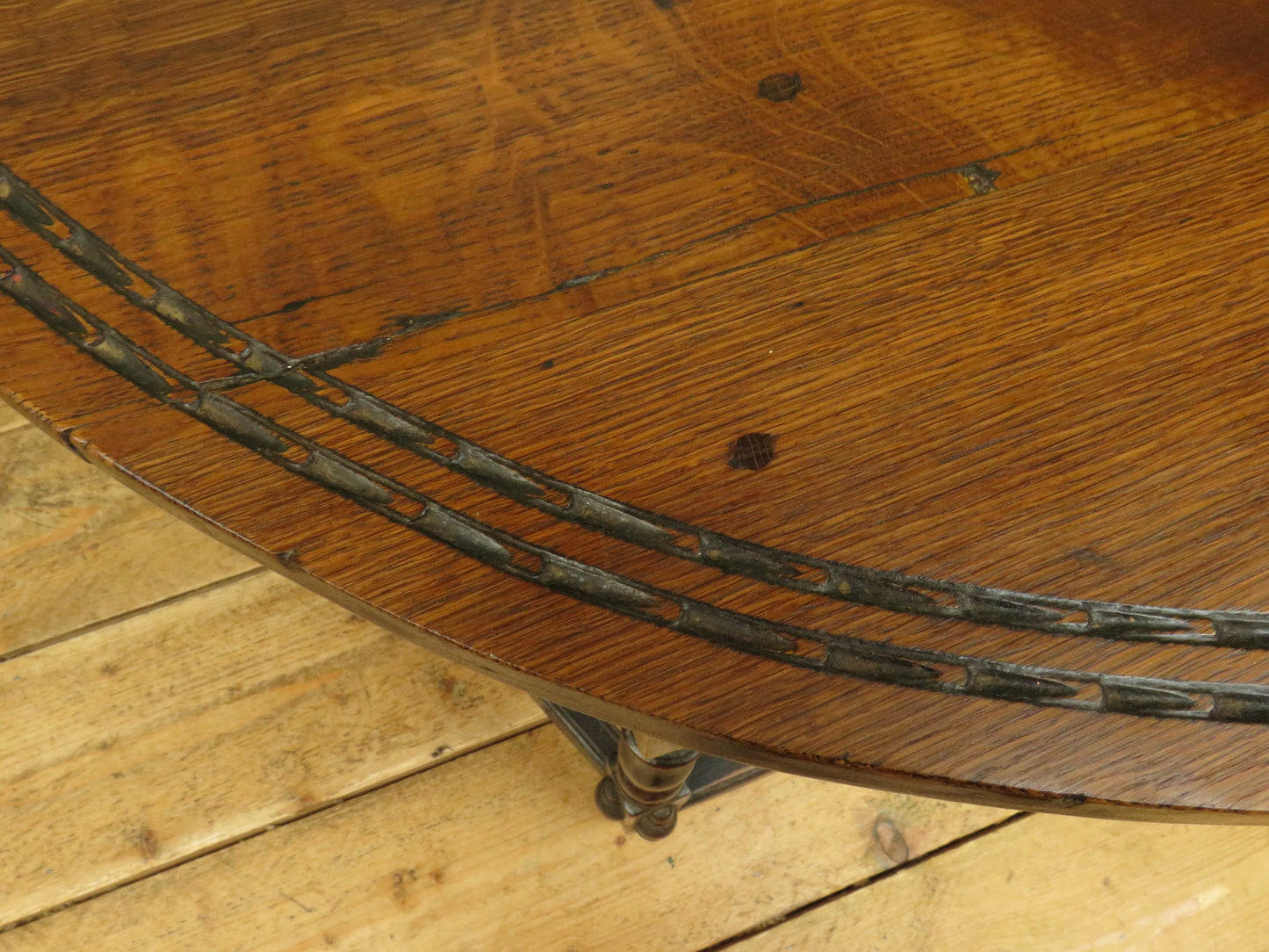 Victorian Oval Oak Drop Leaf Table with Drawer, suitable for occasional dining
