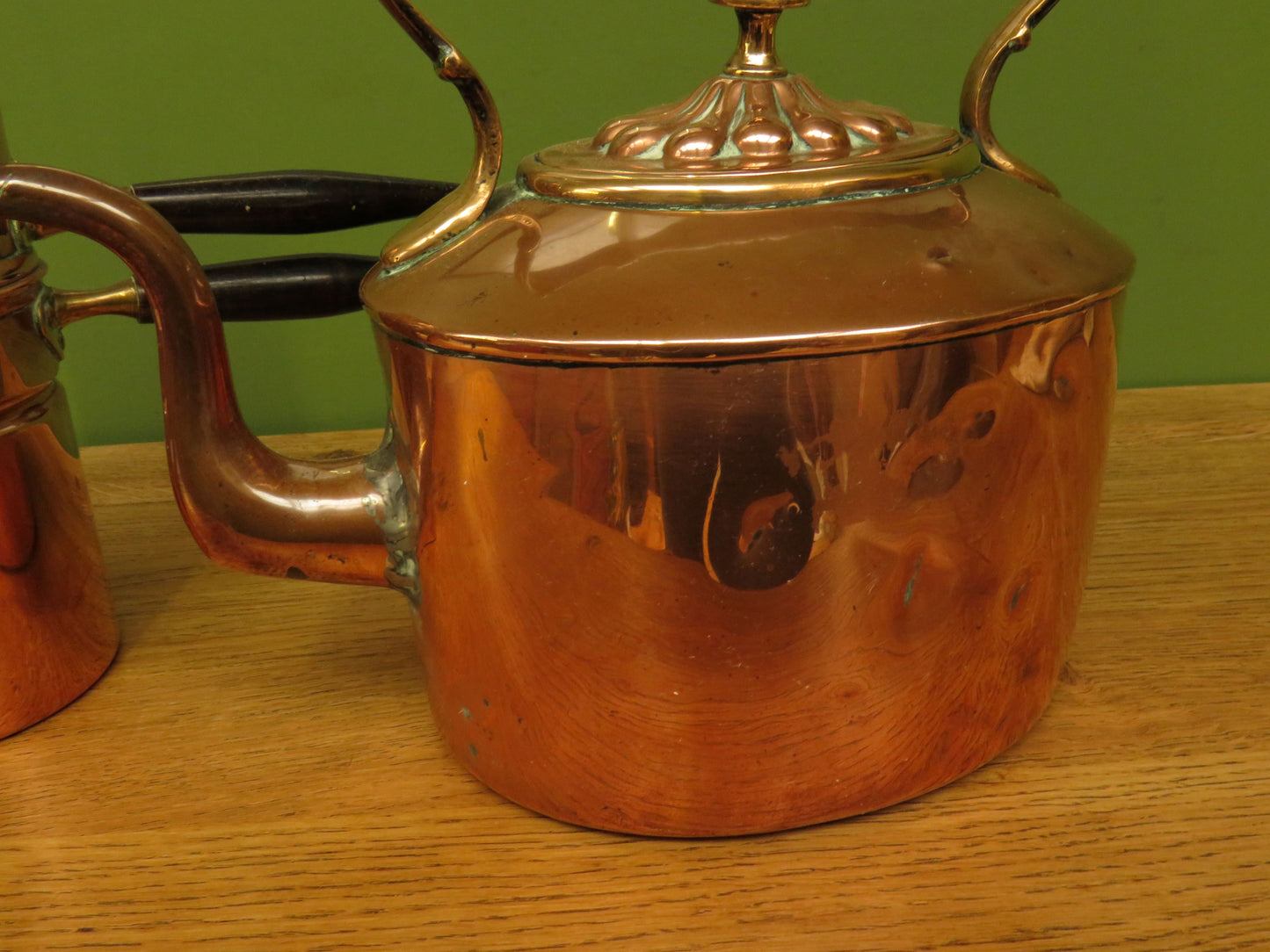 Vintage 1960s Douro Copperware Neapolitan Italian Coffee Maker & a copper kettle