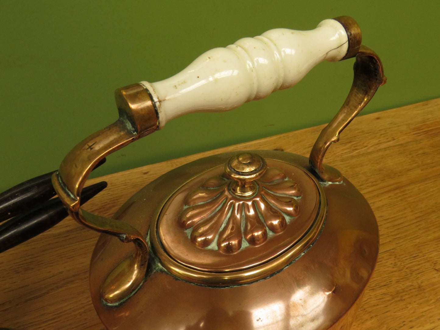 Vintage 1960s Douro Copperware Neapolitan Italian Coffee Maker & a copper kettle