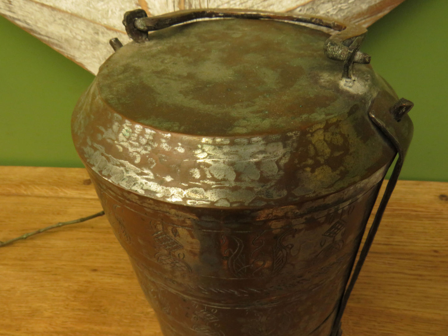 Vintage Indian Brass Tiffin Dabbawala Lunch Box
