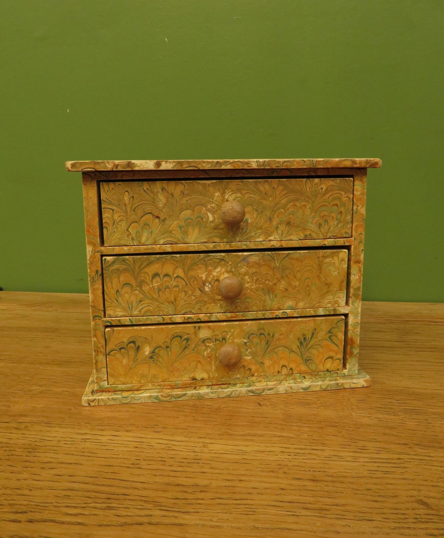 Small Marbled Paper Keepsake Chest