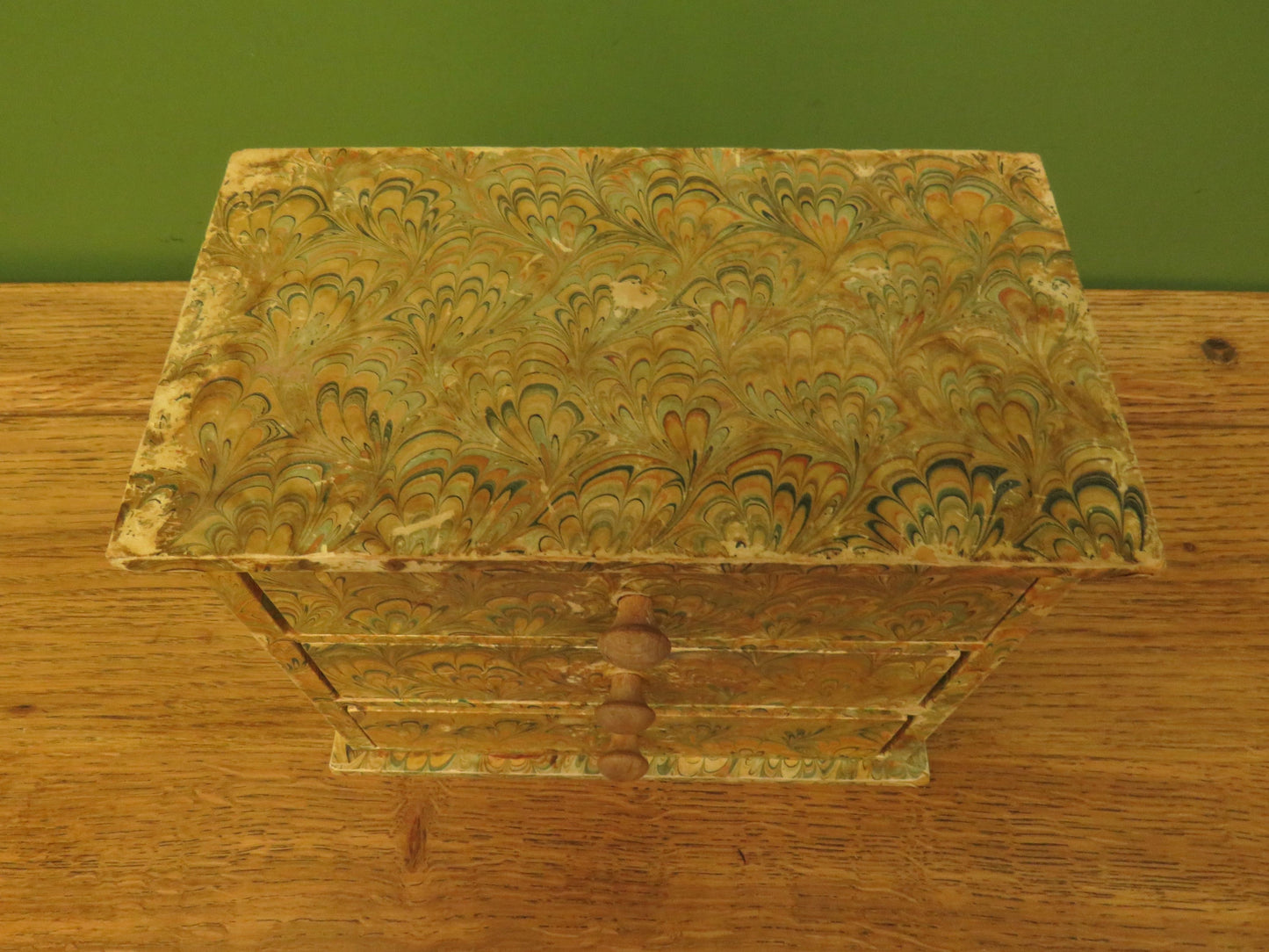 Small Marbled Paper Keepsake Chest
