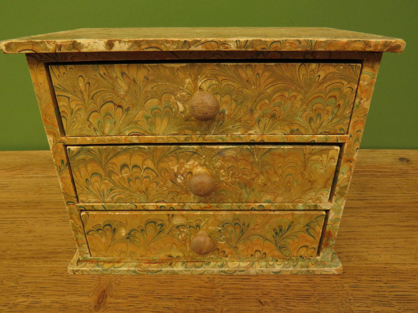 Small Marbled Paper Keepsake Chest