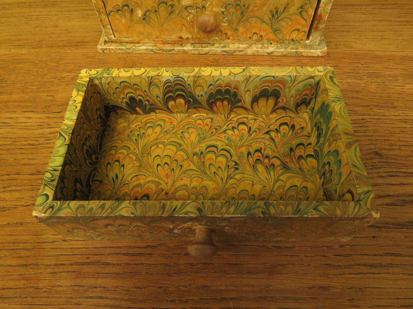 Small Marbled Paper Keepsake Chest