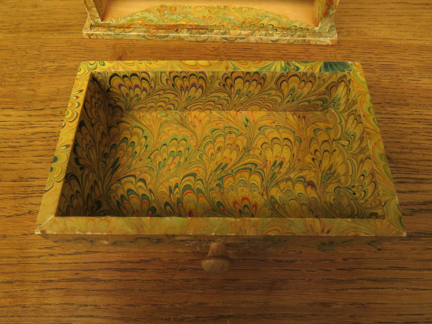 Small Marbled Paper Keepsake Chest