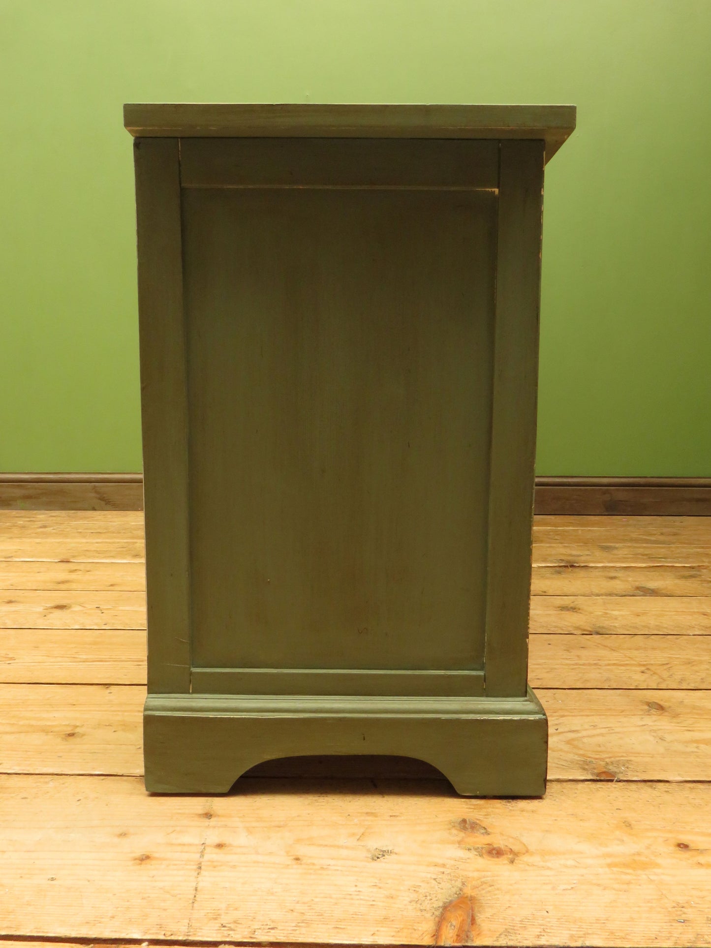 Rustic Green Shabby Chic Storage Basket Unit