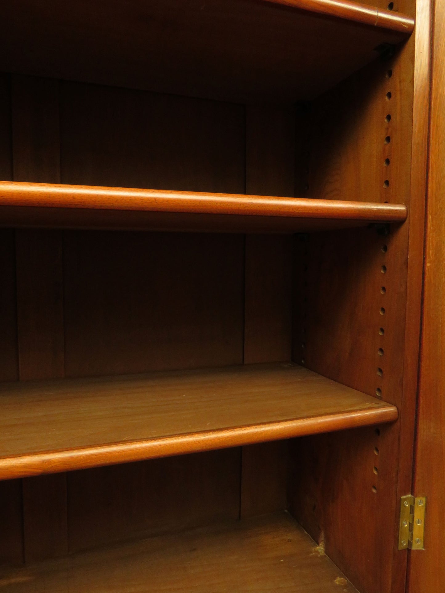 Antique Lockable Two Part Book Cabinet with Glazed Top