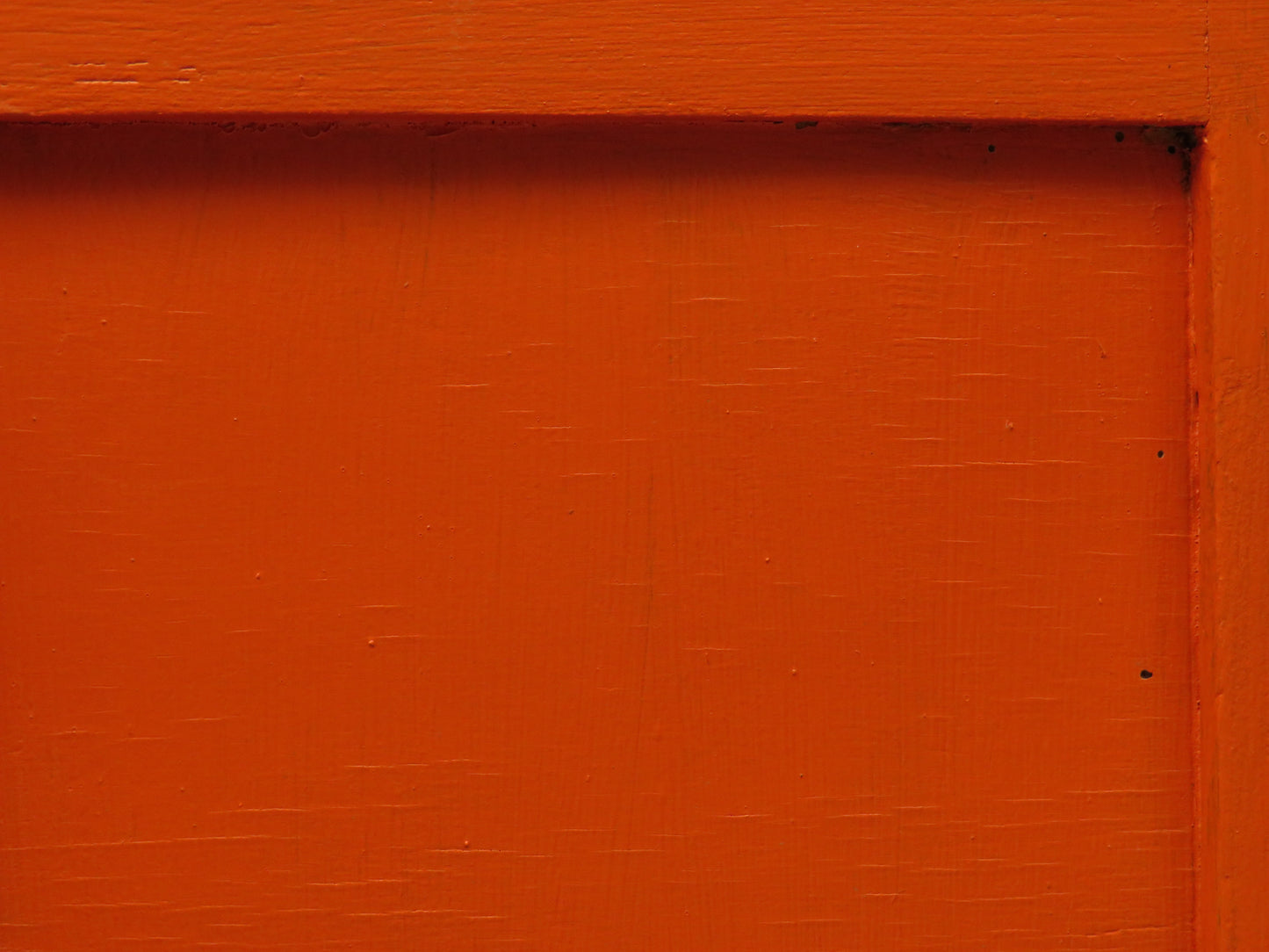 Small Vintage Orange Enamelled Topped Cupboard for Bathroom or Kitchen Storage