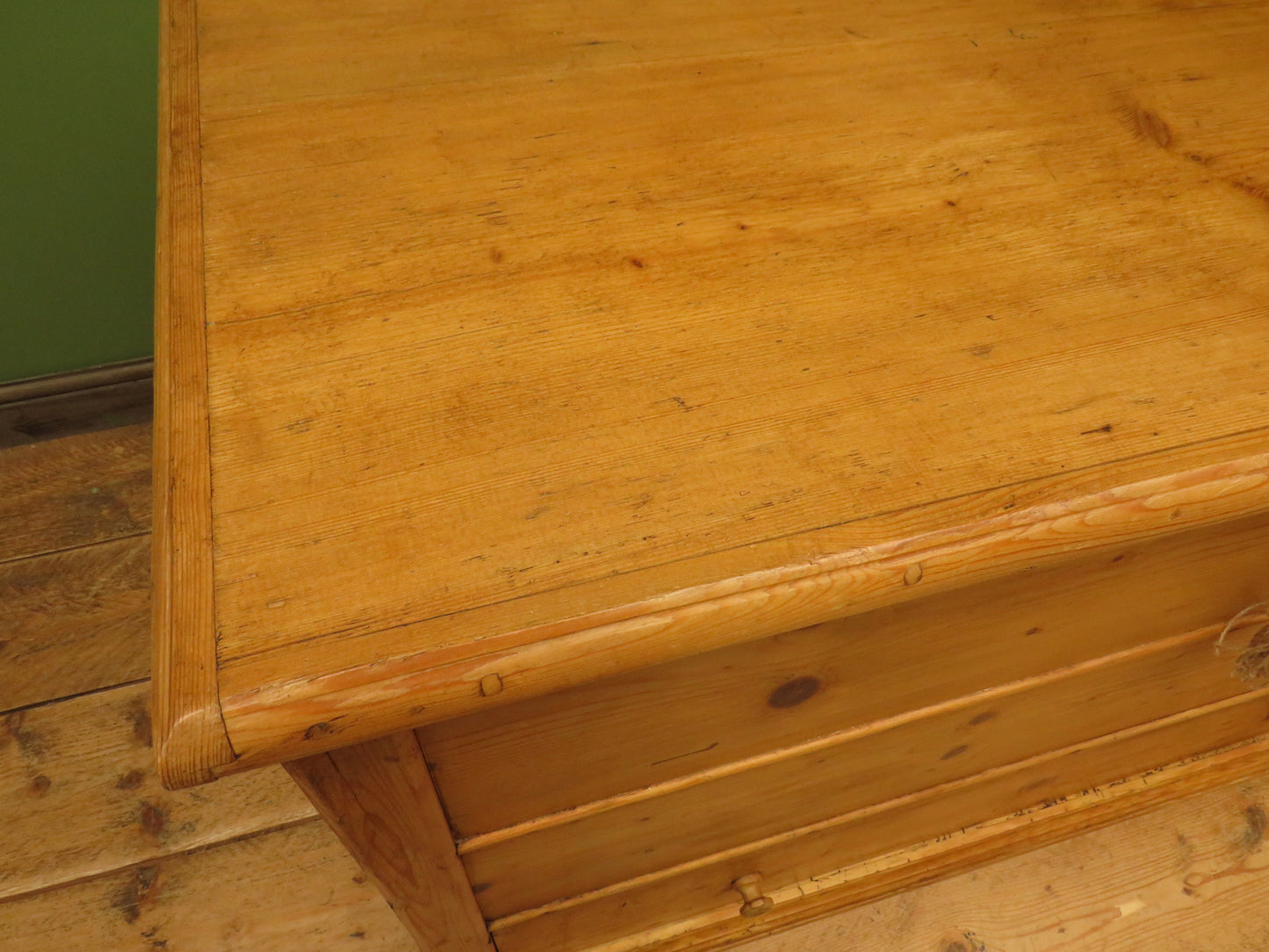 Large Antique Pine Mule Chest