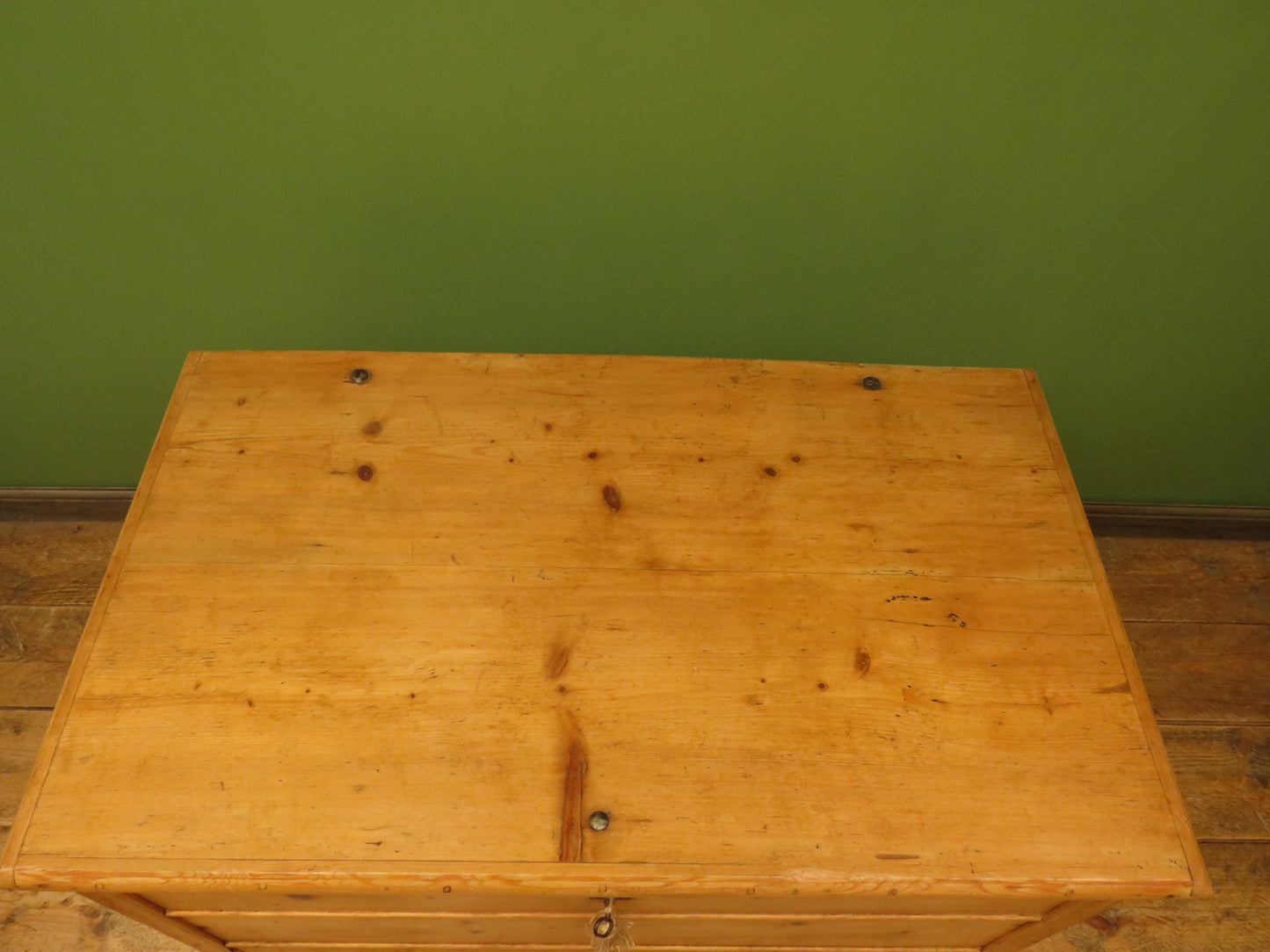 Large Antique Pine Mule Chest