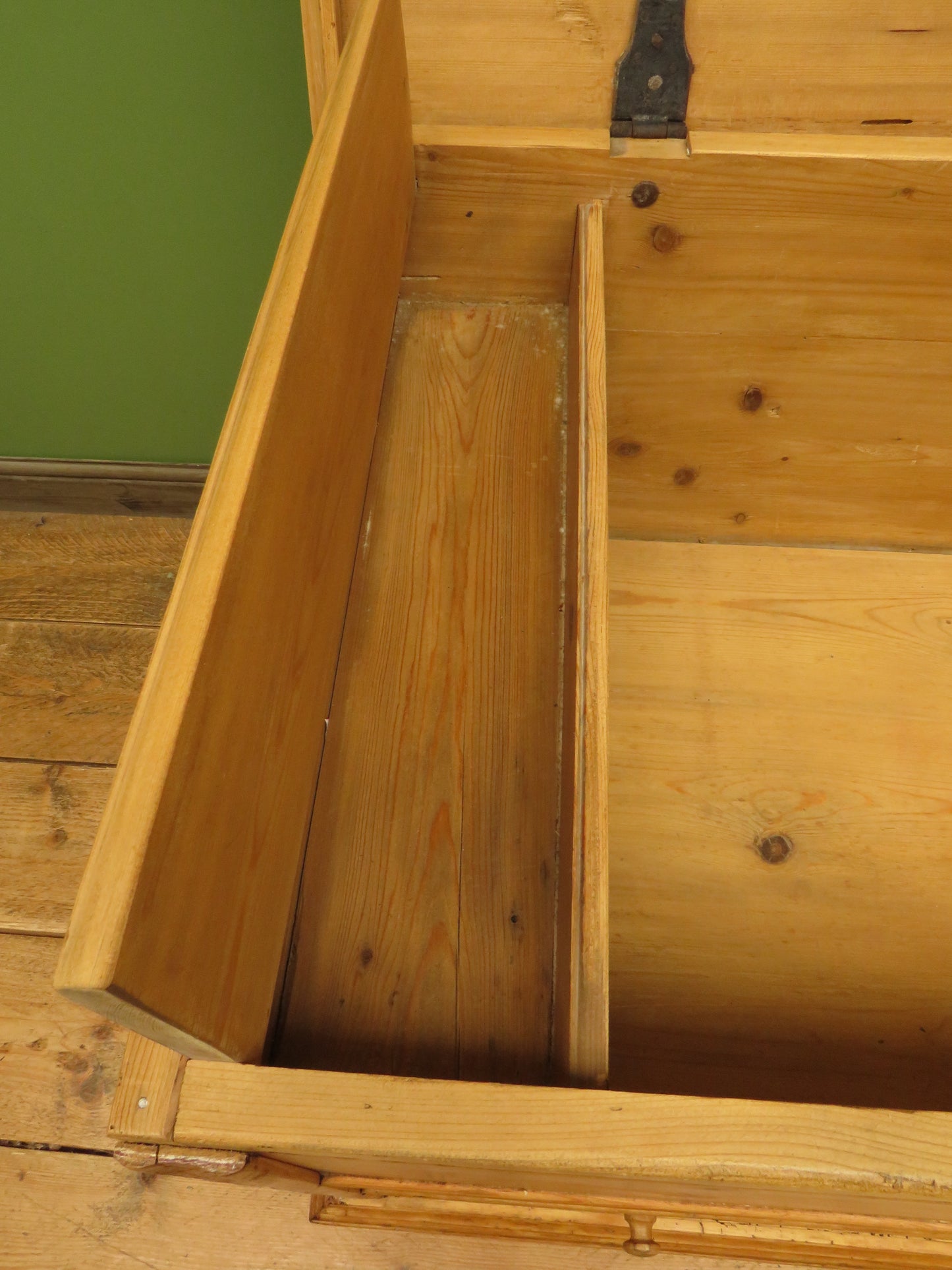 Large Antique Pine Mule Chest