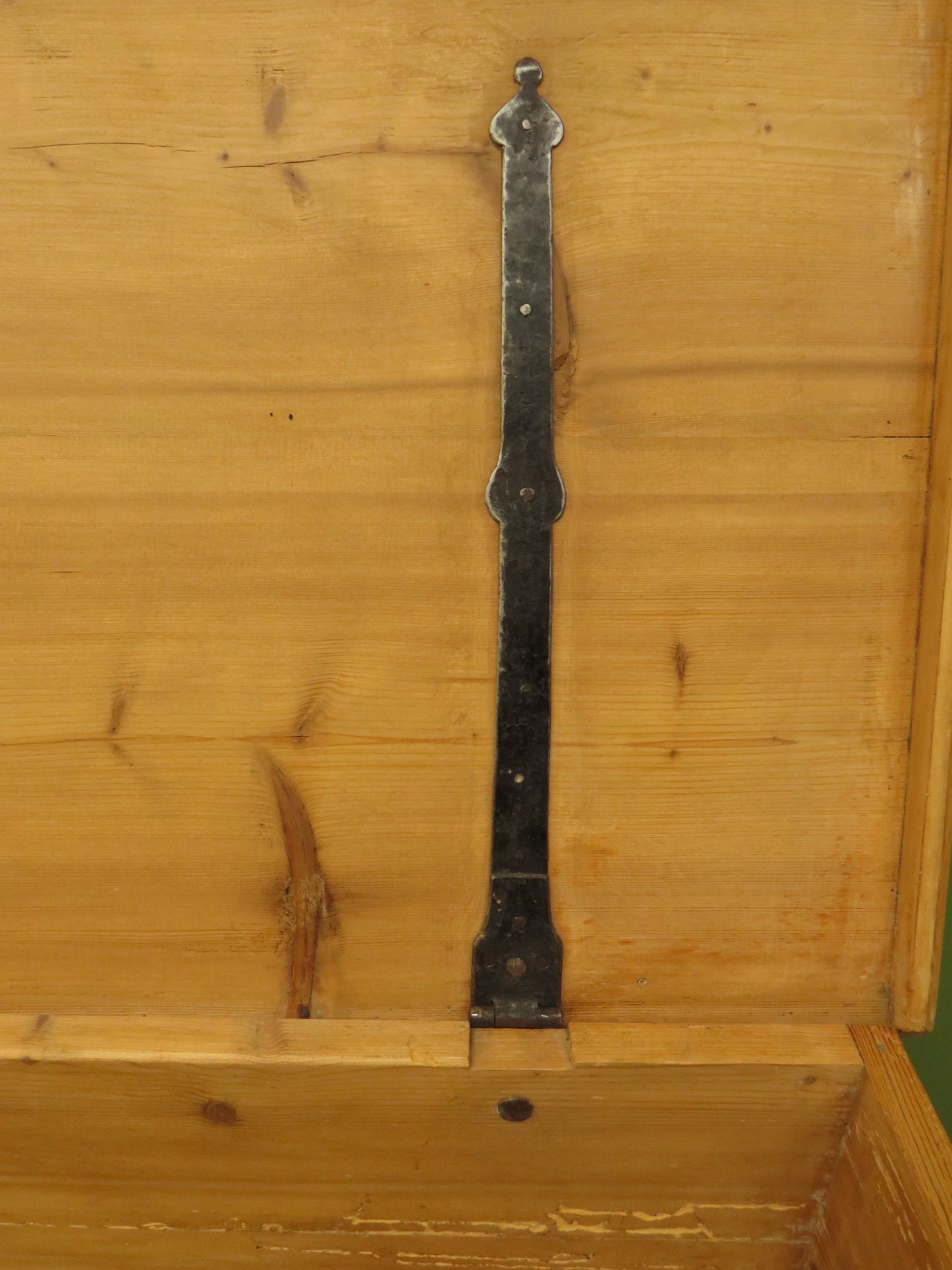 Large Antique Pine Mule Chest