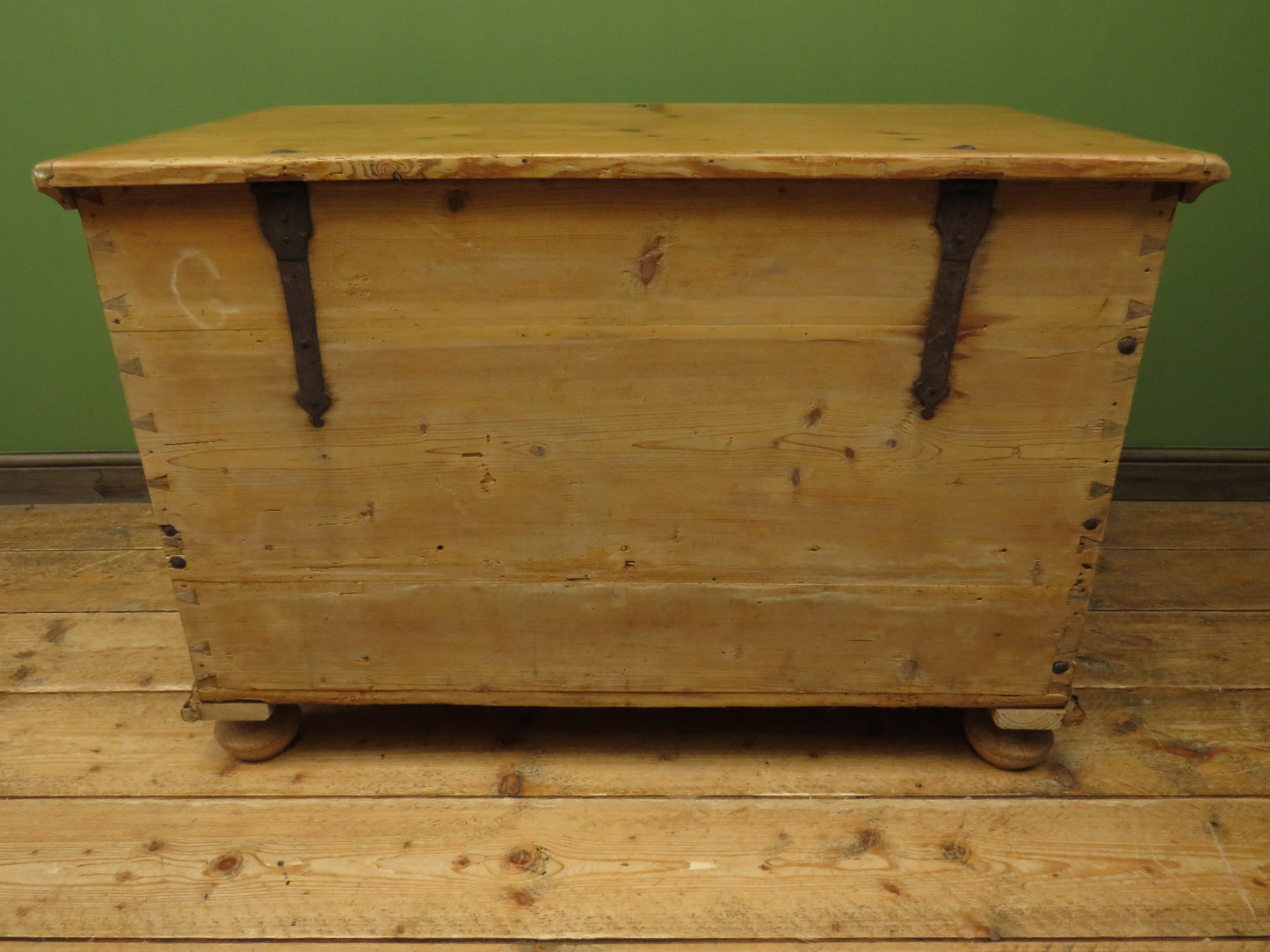 Large Antique Pine Mule Chest