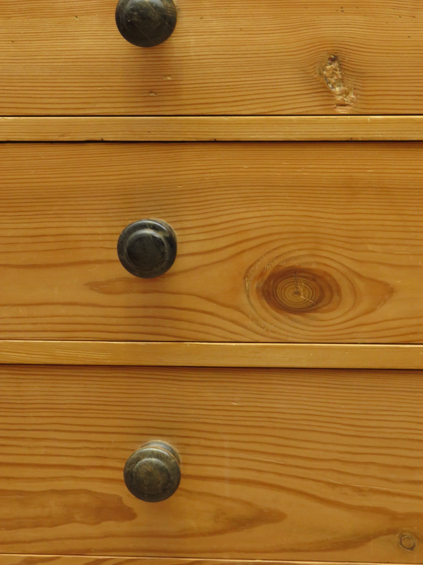 Antique Continental Pitch Pine Chest of Drawers