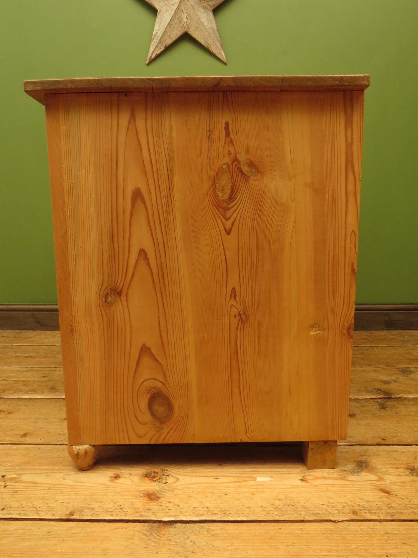 Antique Continental Pitch Pine Chest of Drawers