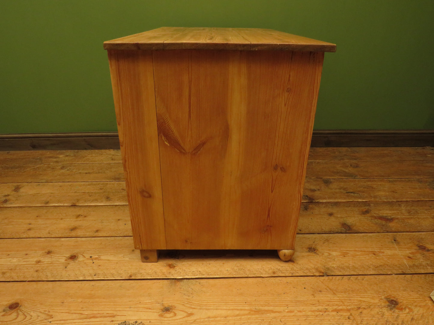 Antique Continental Pitch Pine Chest of Drawers