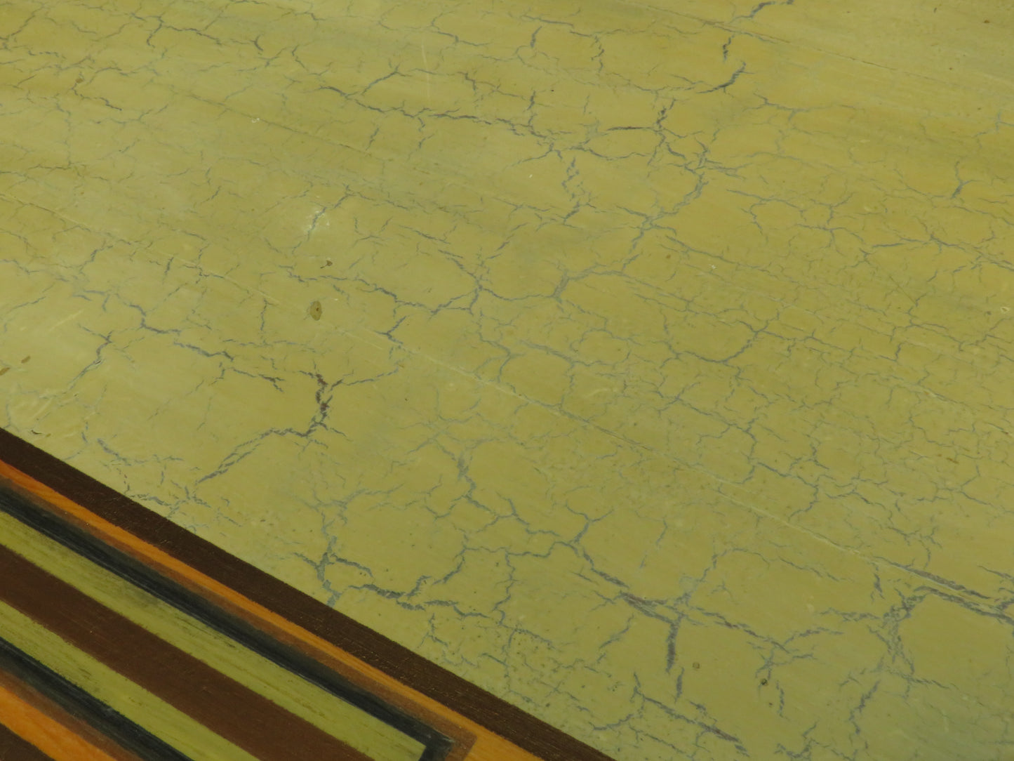 Large Hand Painted Celtic Viking Themed Table owned by Tina Turner