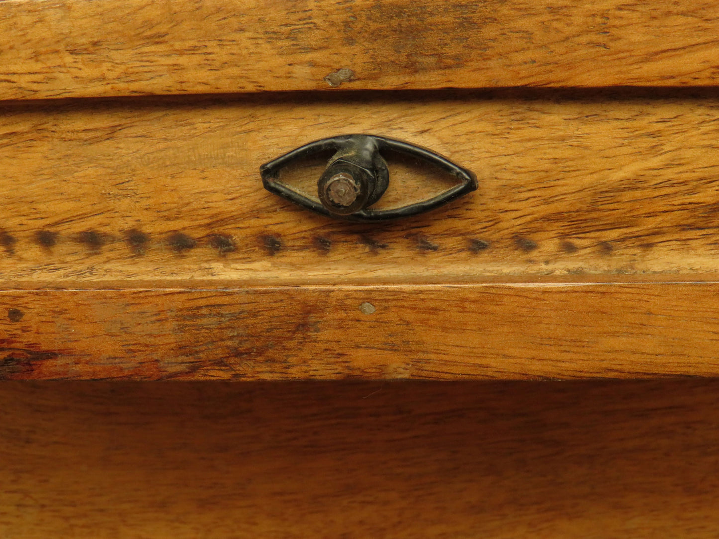 Small Rustic Wall Mirror Drawer Unit