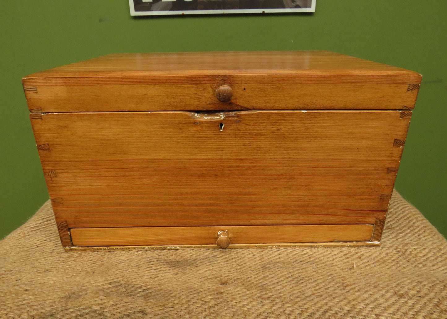 Antique Swedish Sugar Cutting Box with Internal Cutter