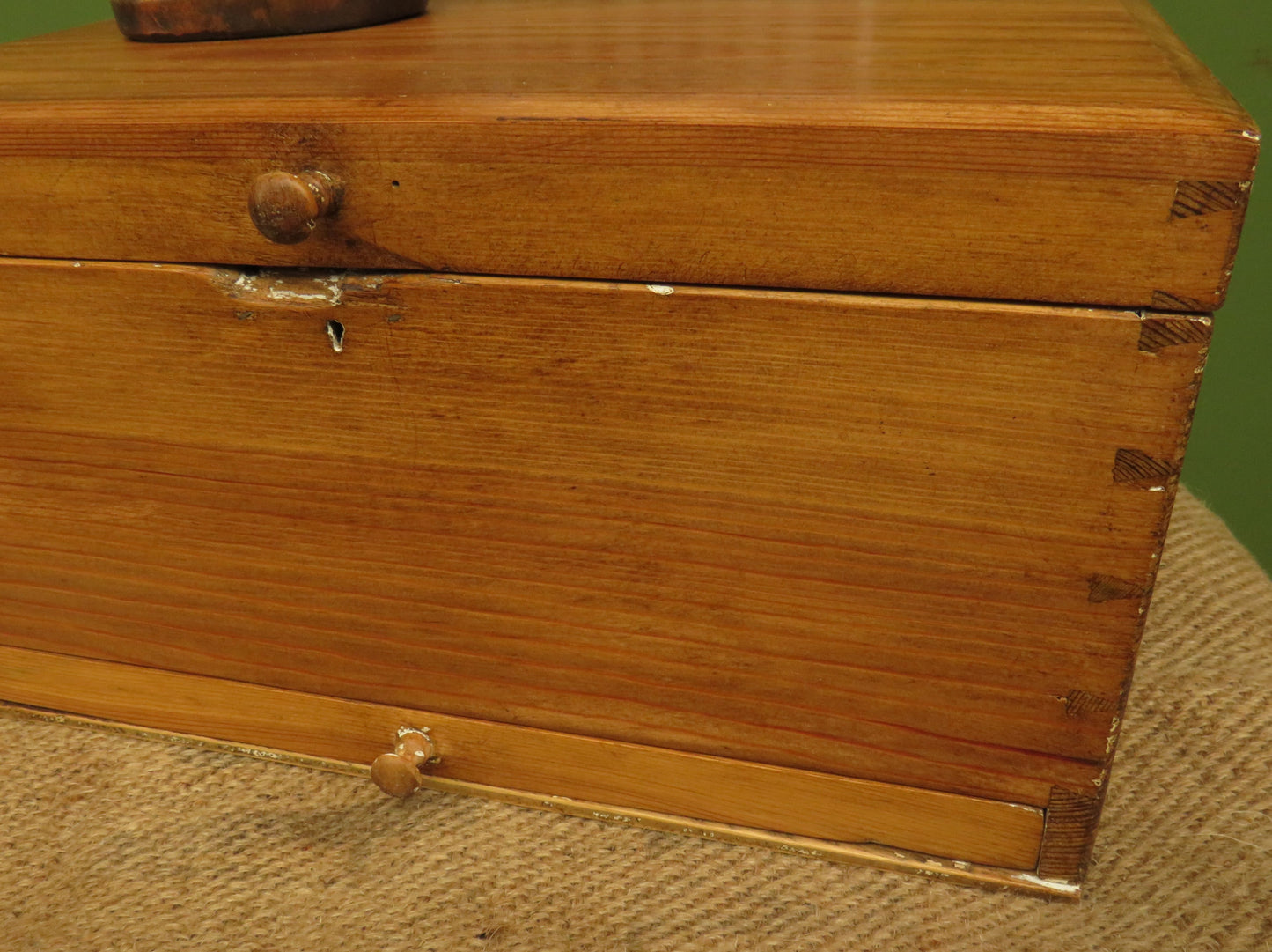 Antique Swedish Sugar Cutting Box with Internal Cutter
