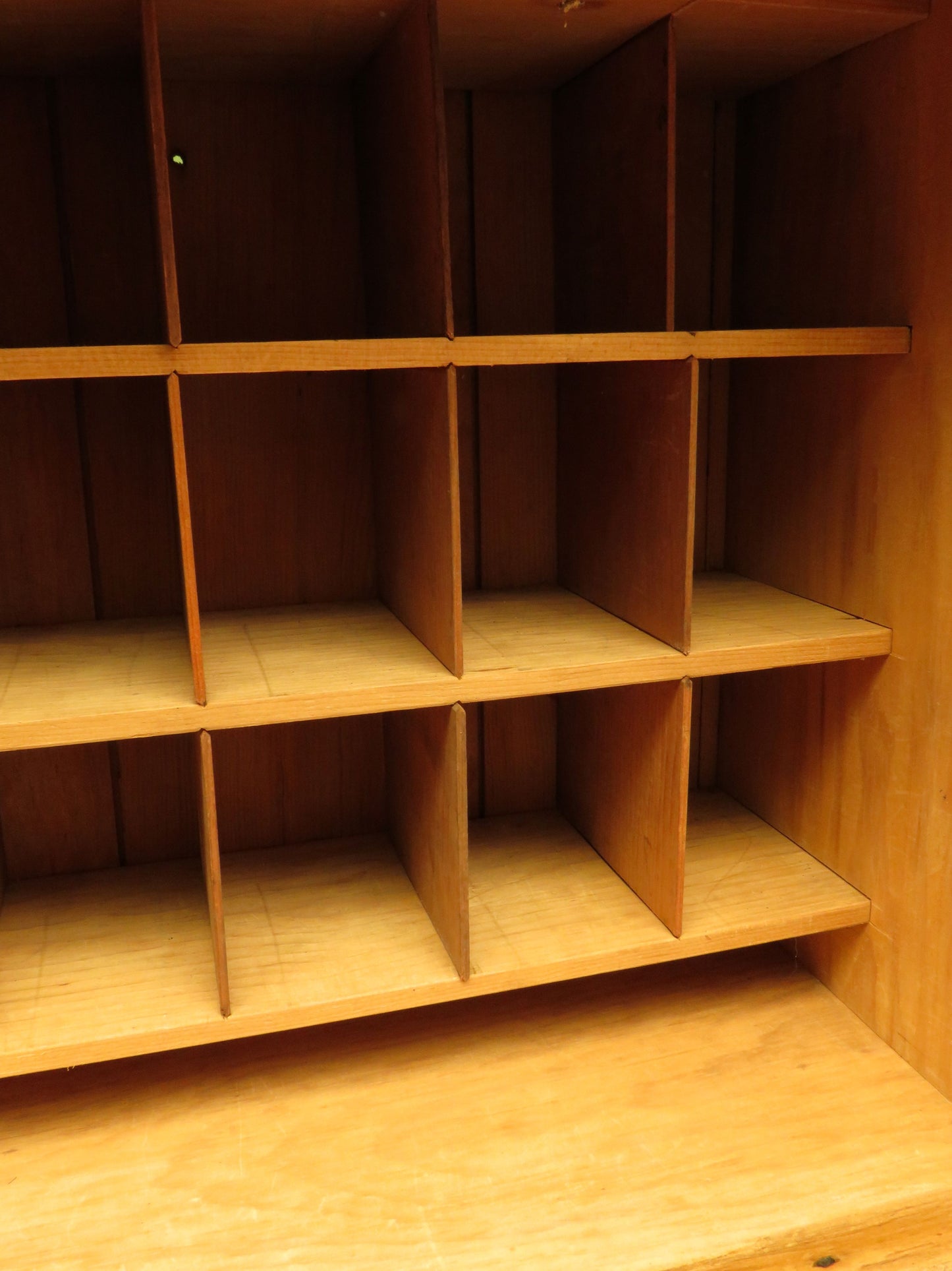 Small Antique Pine Pigeon Hole Cabinet
