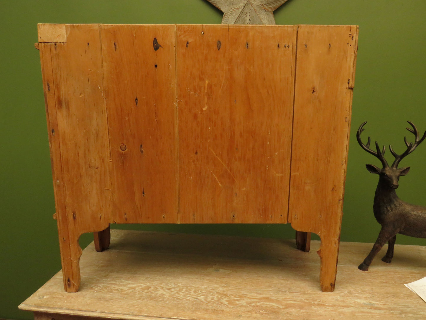 Small Antique Pine Pigeon Hole Cabinet