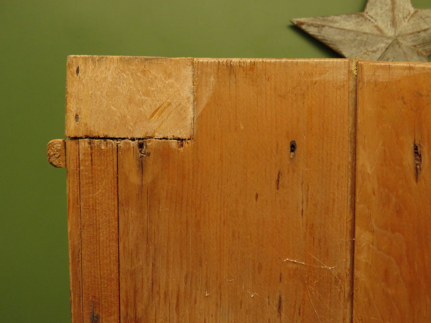 Small Antique Pine Pigeon Hole Cabinet