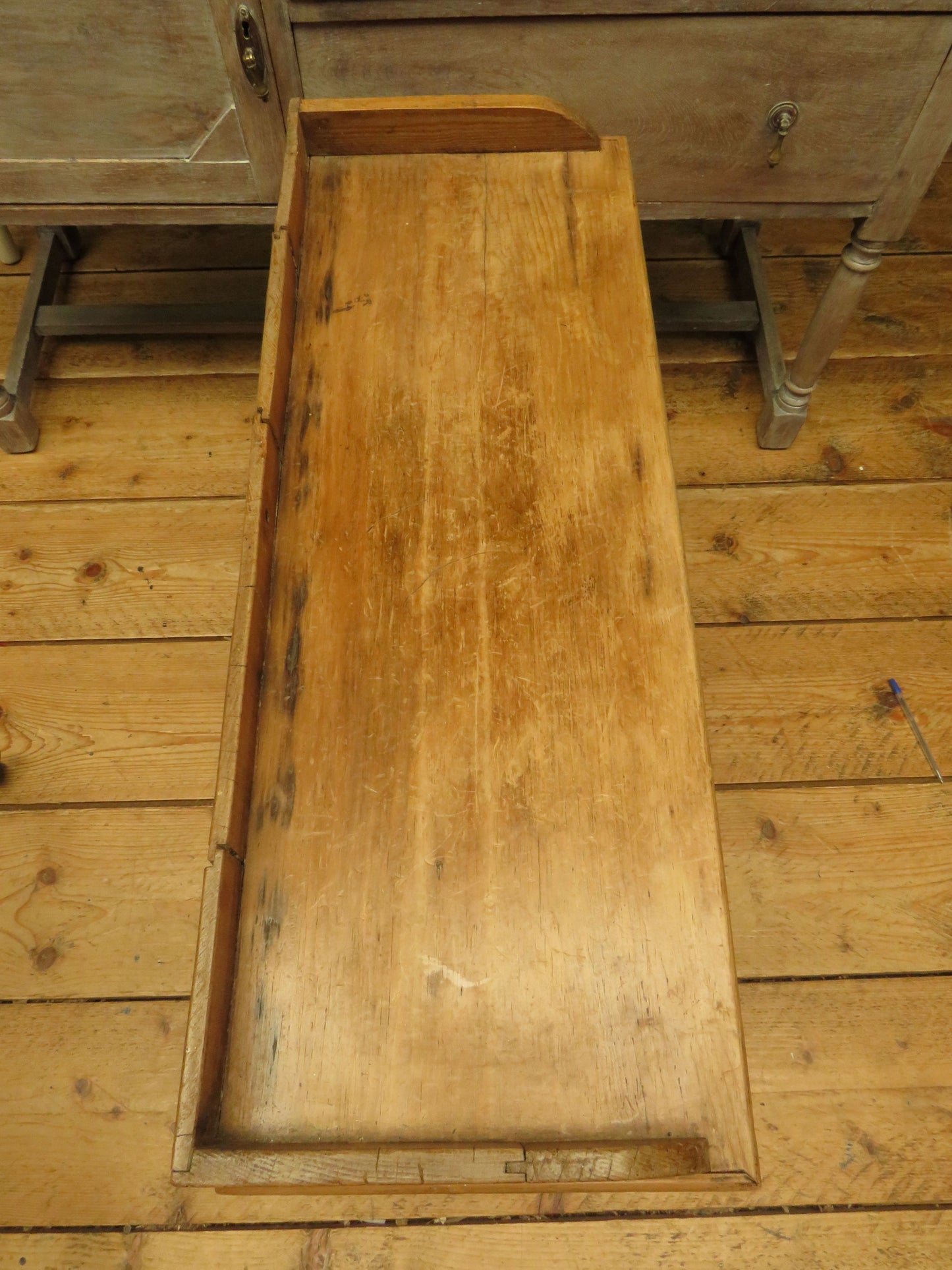 Small Antique Pine Pigeon Hole Cabinet