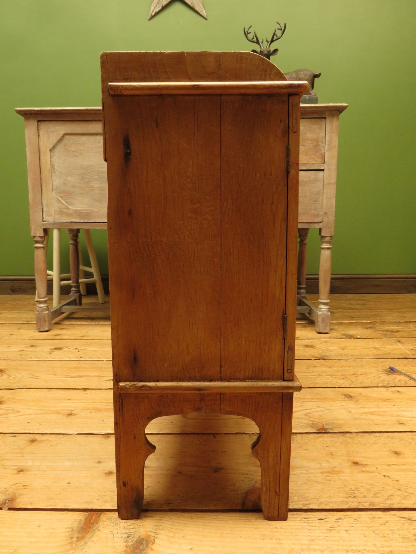 Small Antique Pine Pigeon Hole Cabinet
