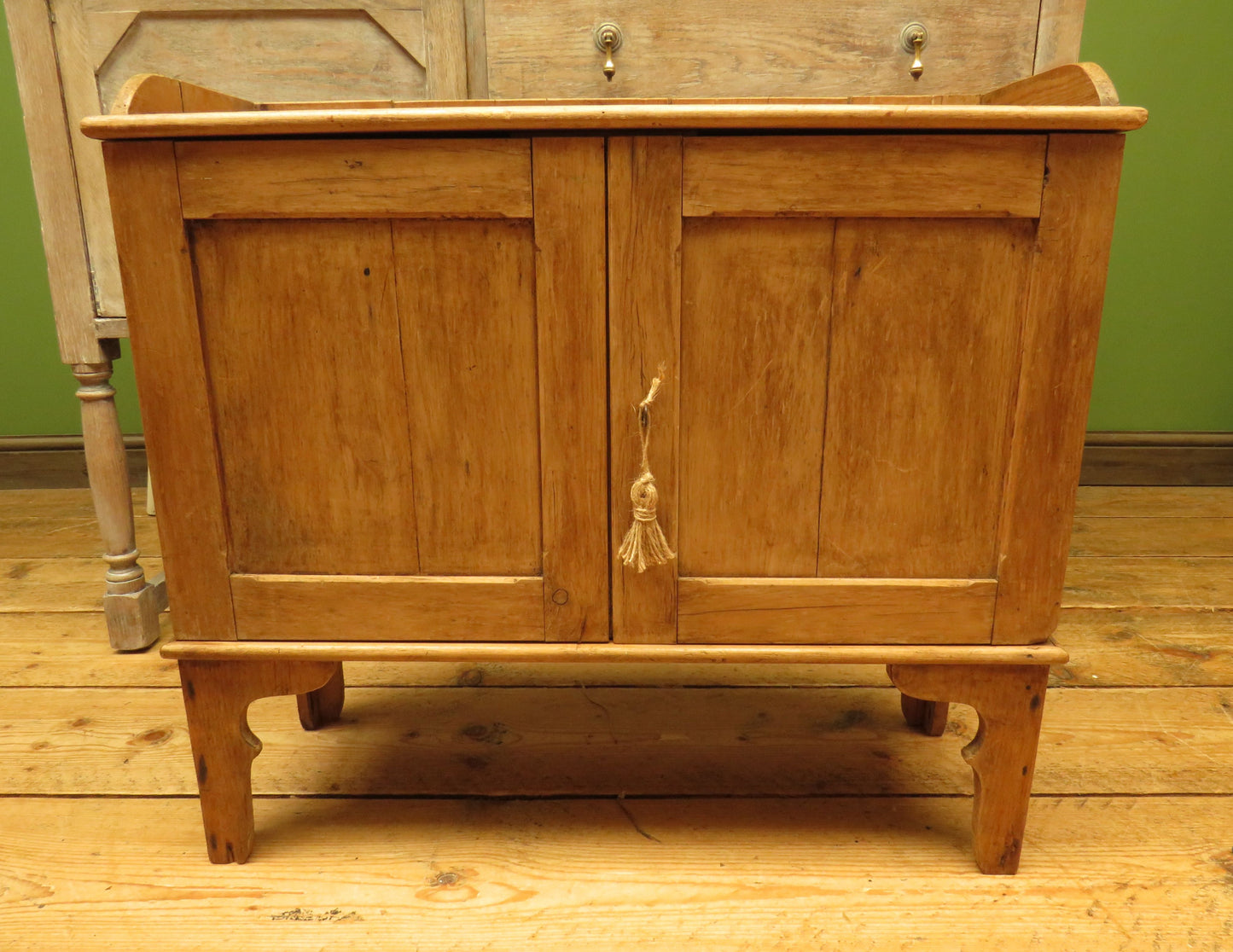 Small Antique Pine Pigeon Hole Cabinet