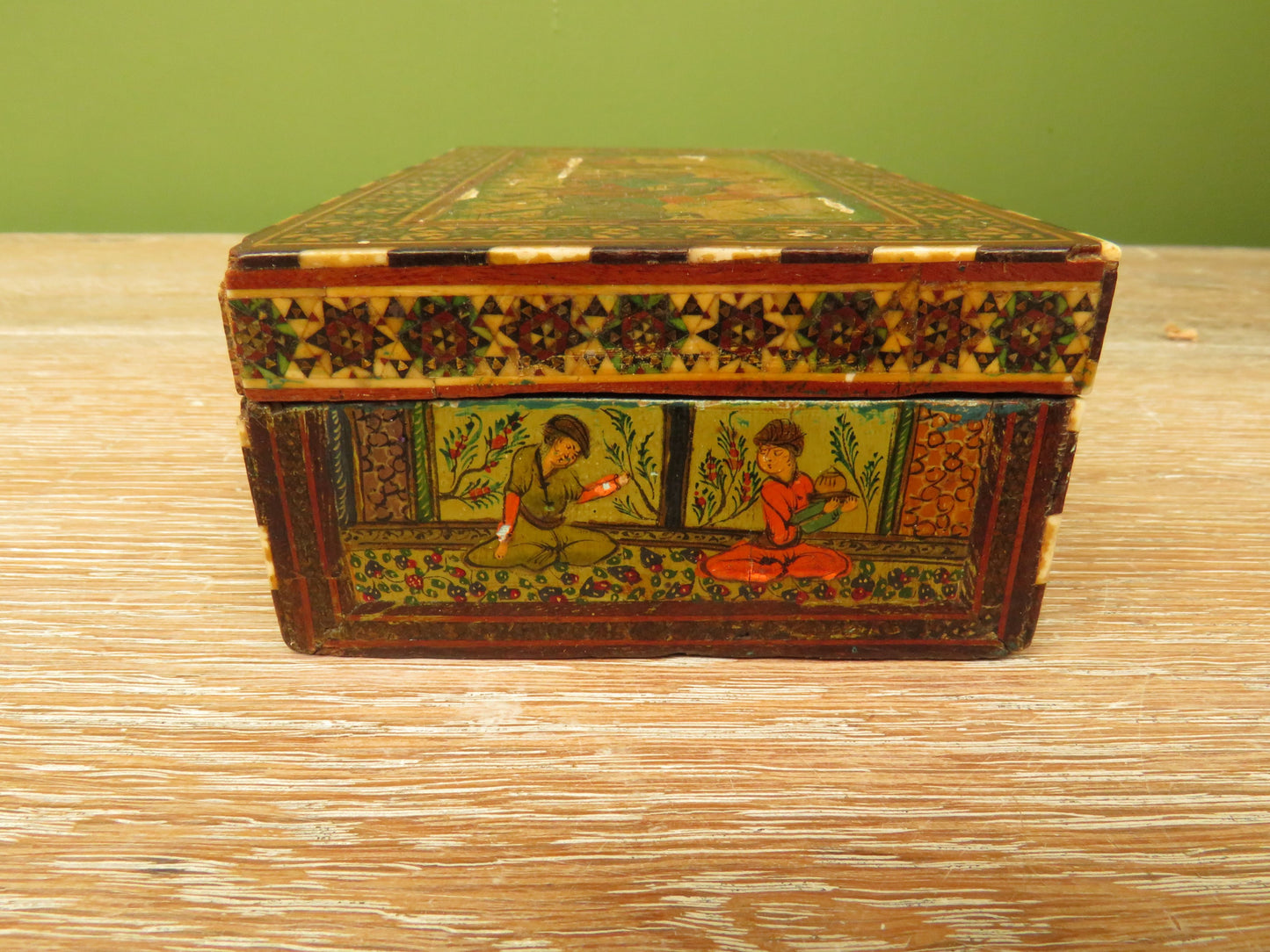 Antique Persian Khatam trinket box