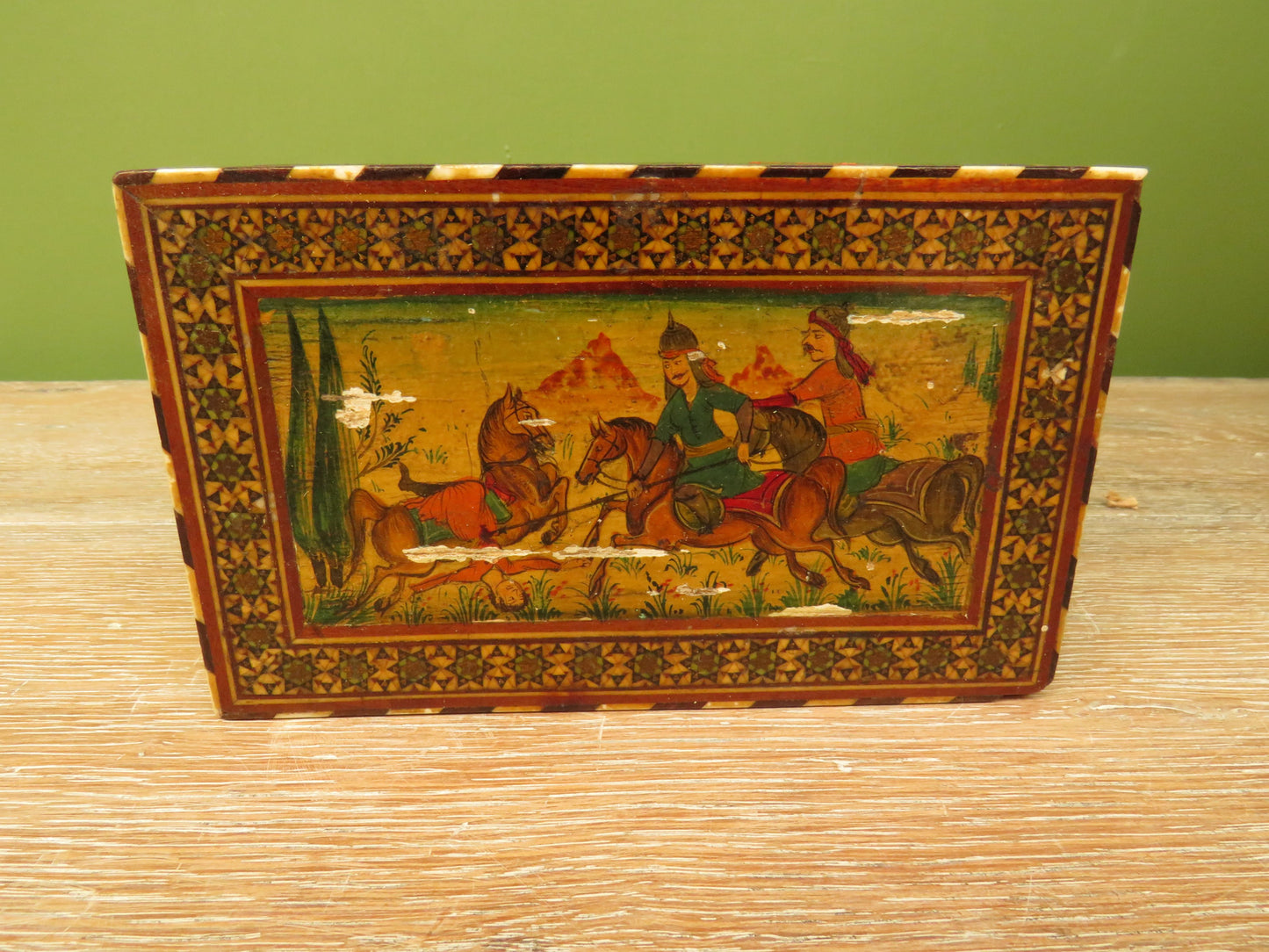 Antique Persian Khatam trinket box