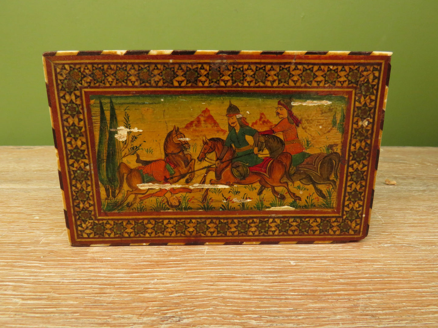 Antique Persian Khatam trinket box