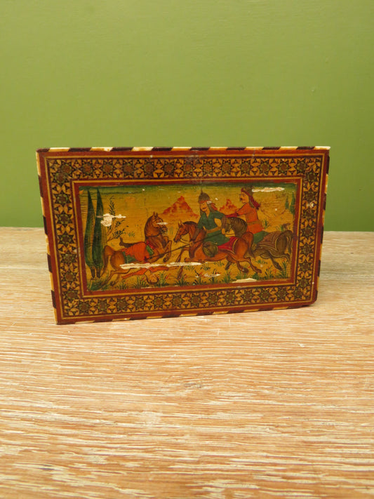 Antique Persian Khatam trinket box