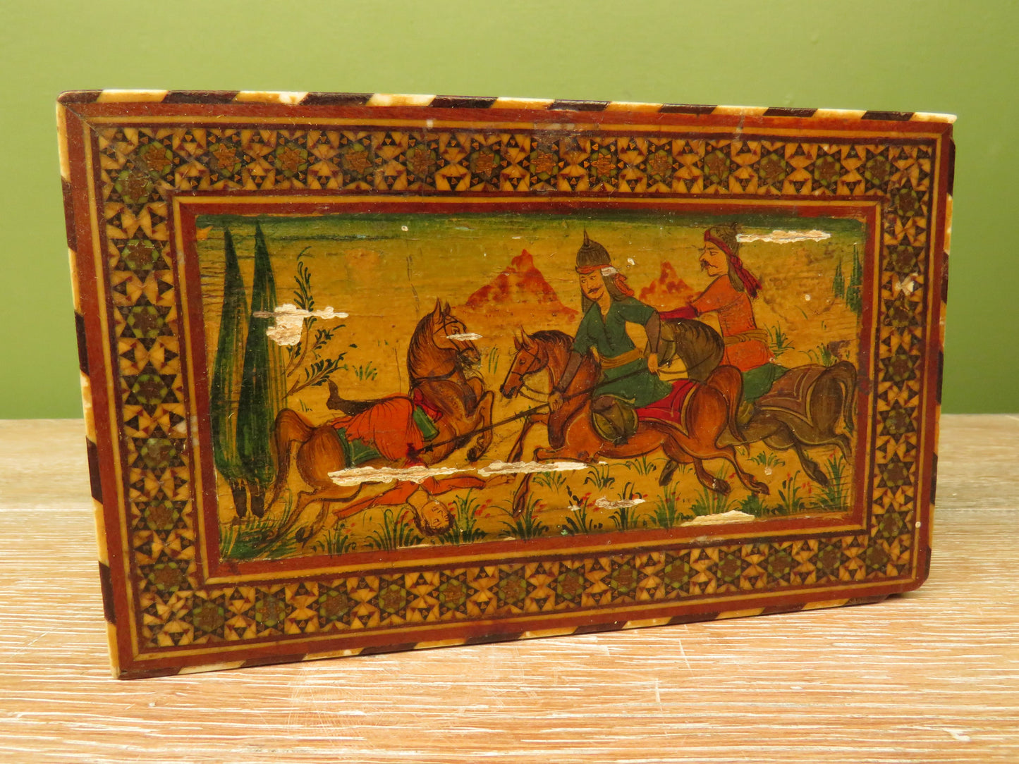 Antique Persian Khatam trinket box