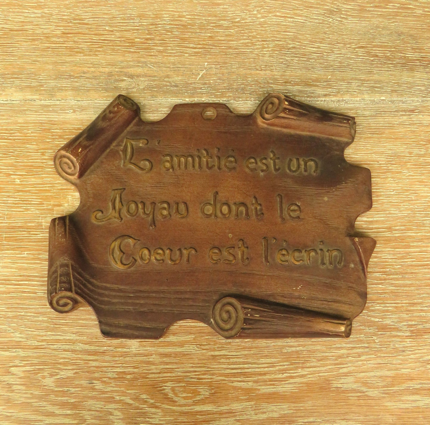 Vintage French Friendship Sign