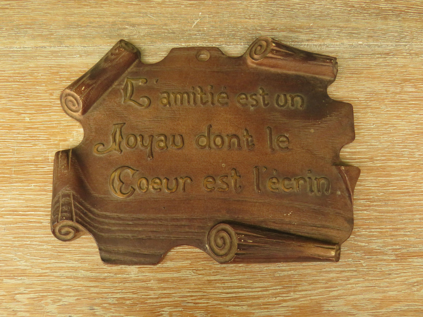 Vintage French Friendship Sign