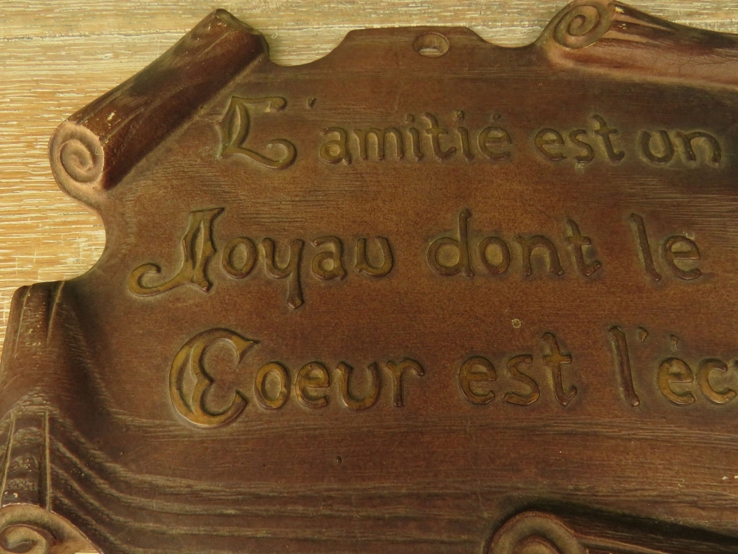 Vintage French Friendship Sign