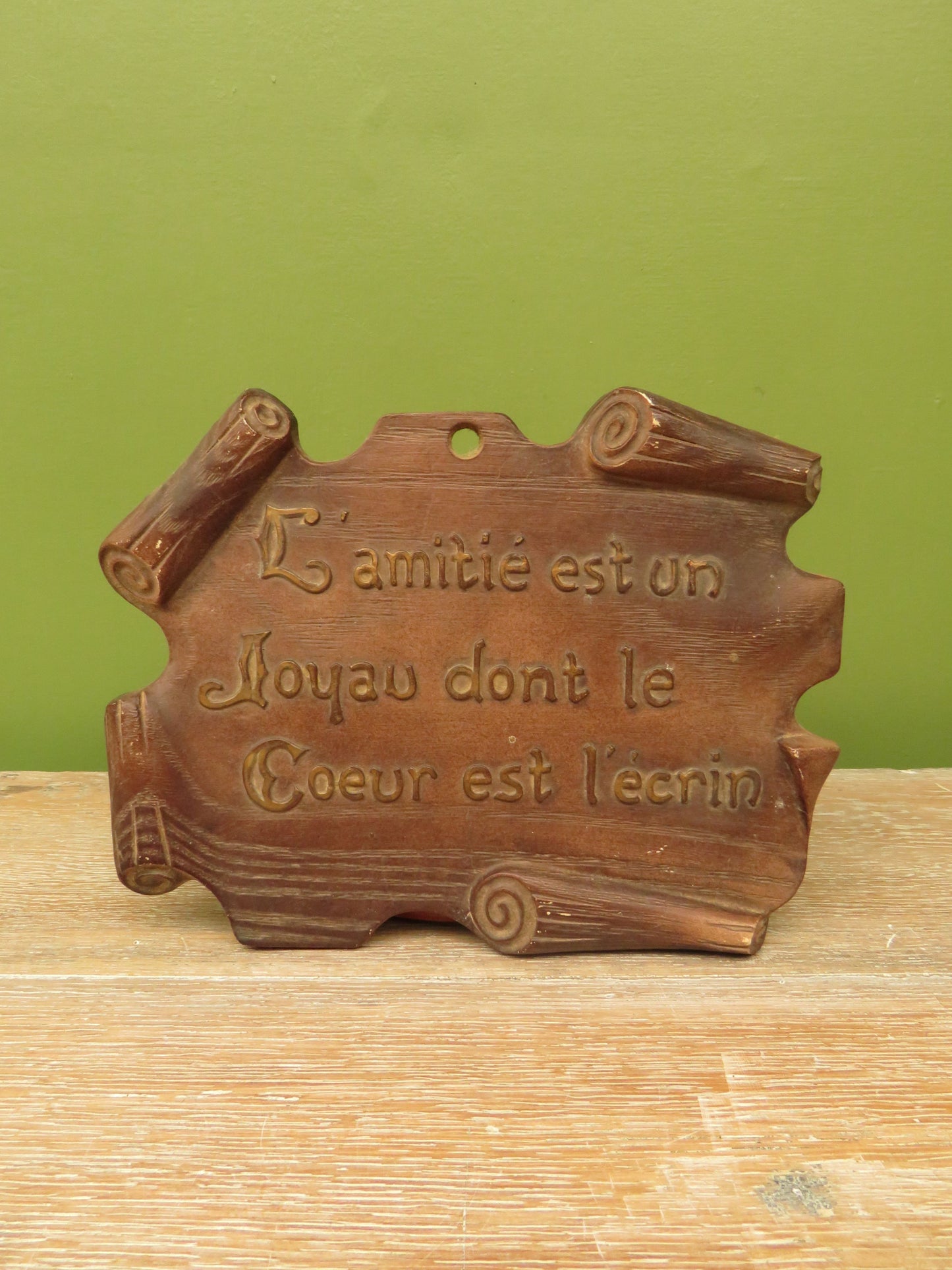 Vintage French Friendship Sign