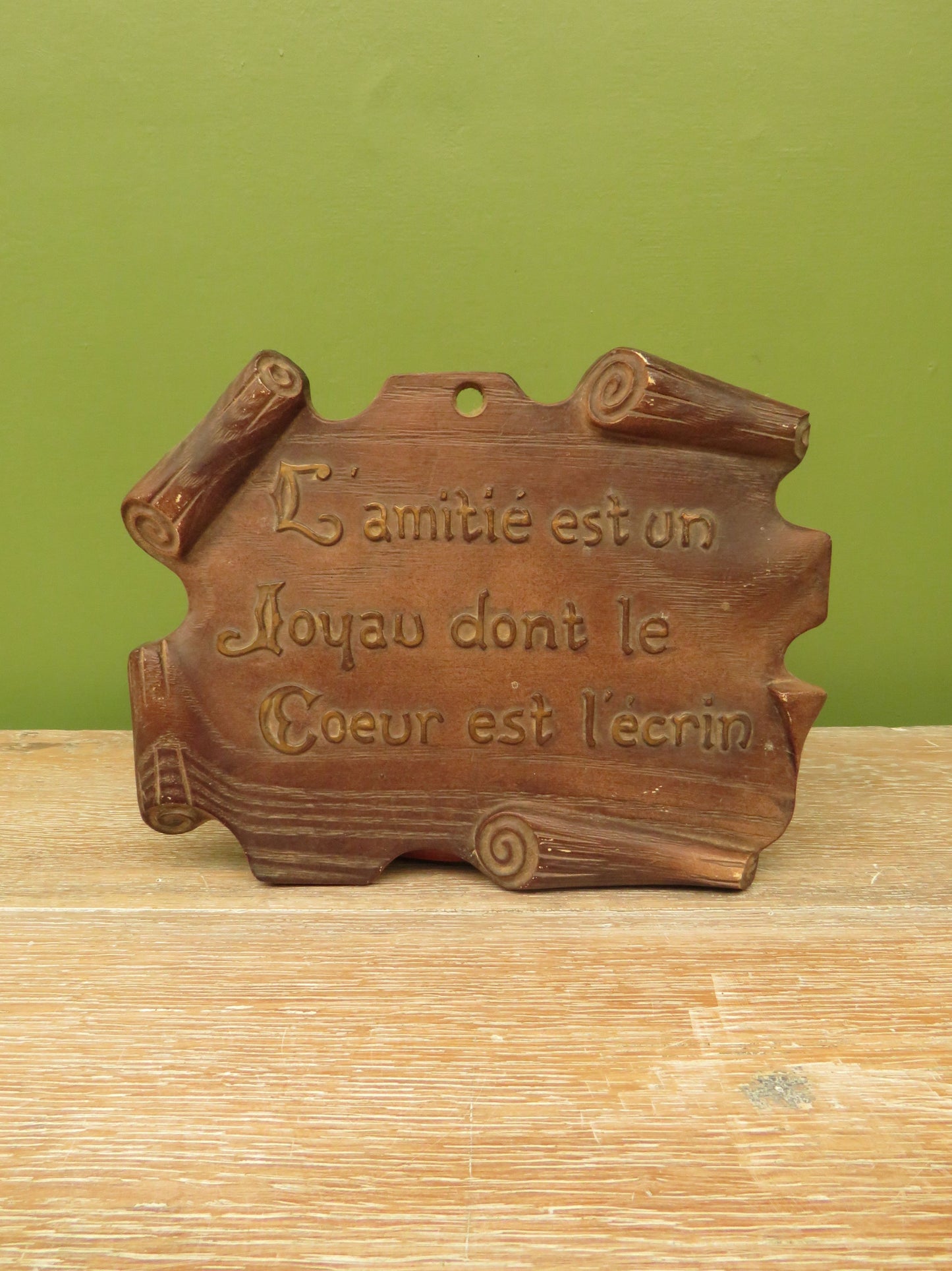 Vintage French Friendship Sign