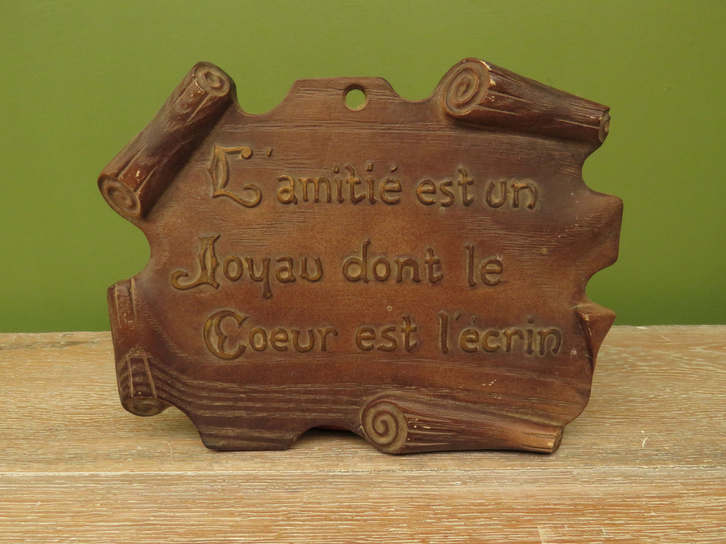 Vintage French Friendship Sign