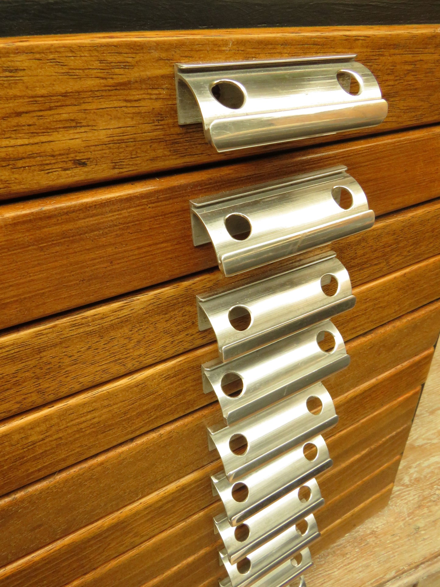 Handmade Tabletop Watchmakers Chest or Stationery Filing Drawers