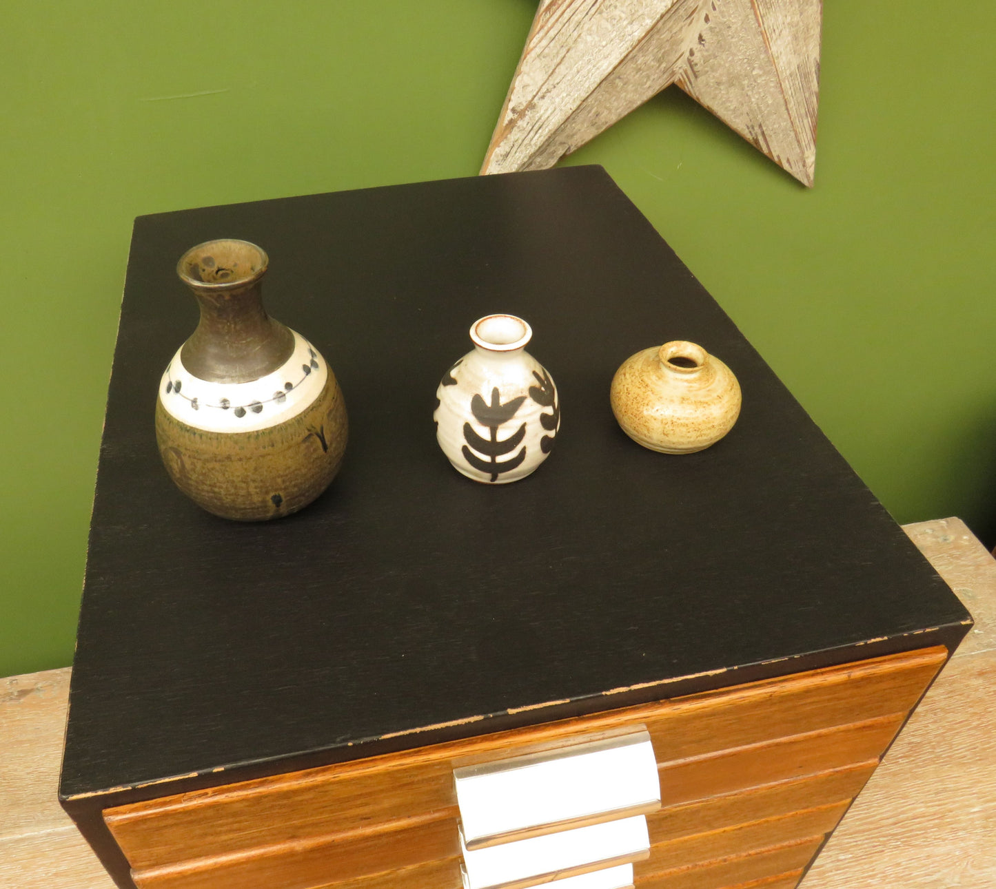 Handmade Tabletop Watchmakers Chest or Stationery Filing Drawers