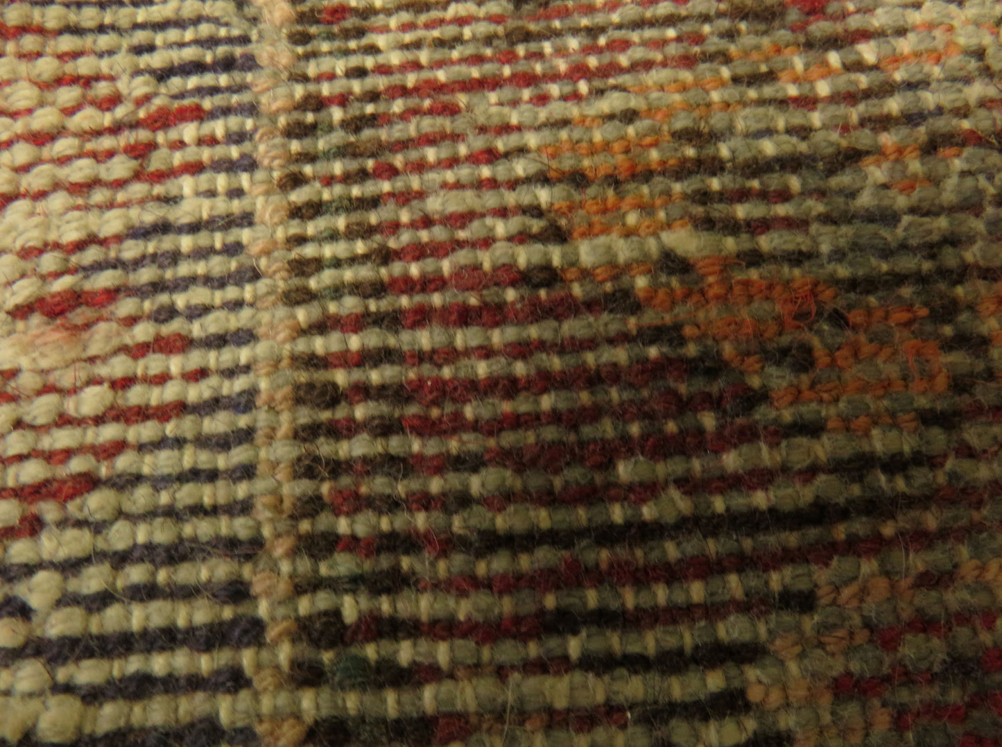 Vintage Traditional Turkish Rug in reds and blues