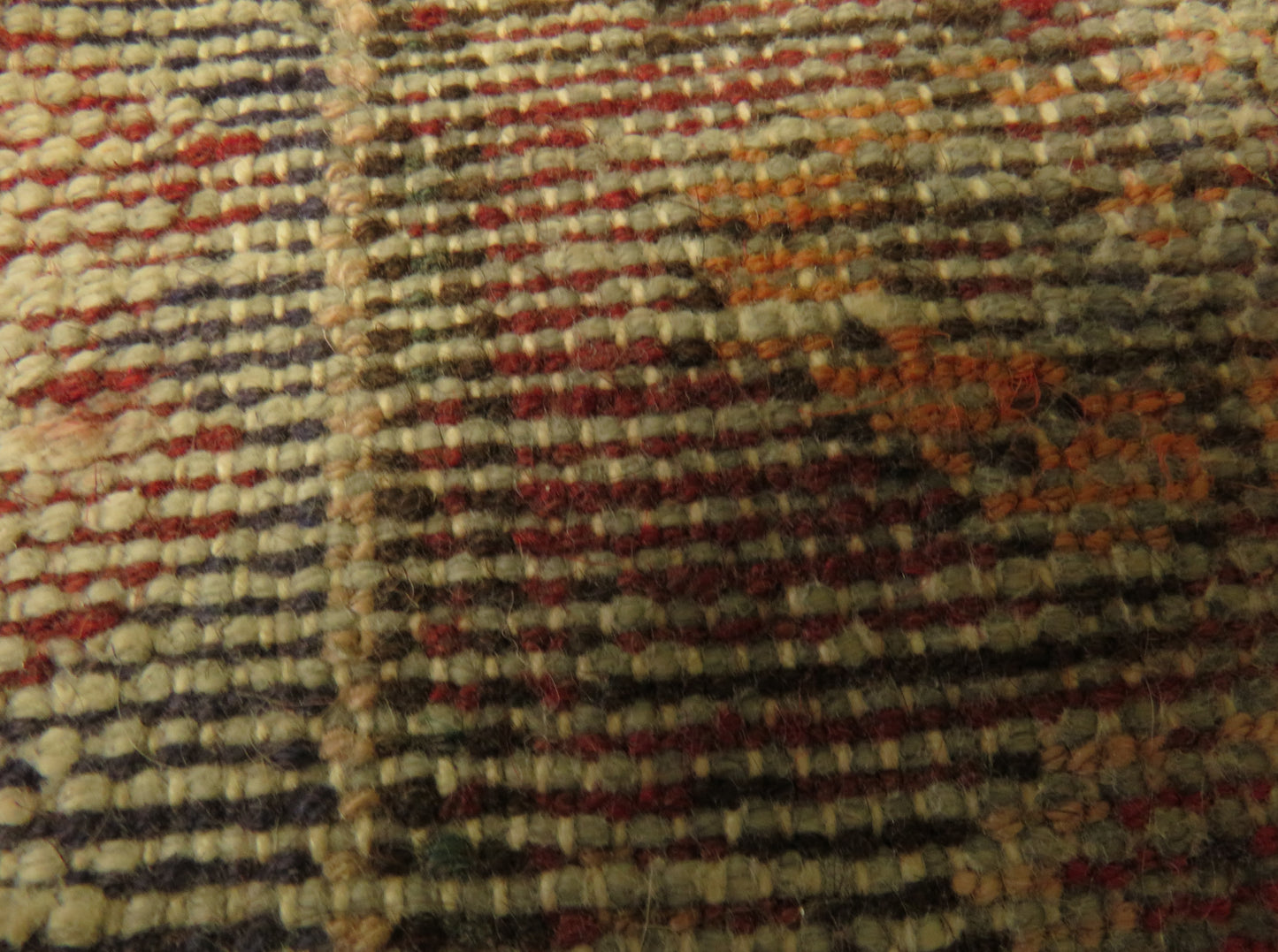 Vintage Traditional Turkish Rug in reds and blues
