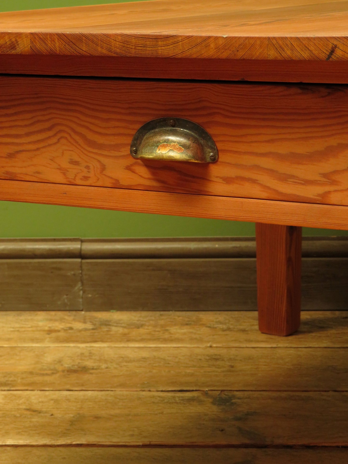Old Pine Coffee Table with Drawer