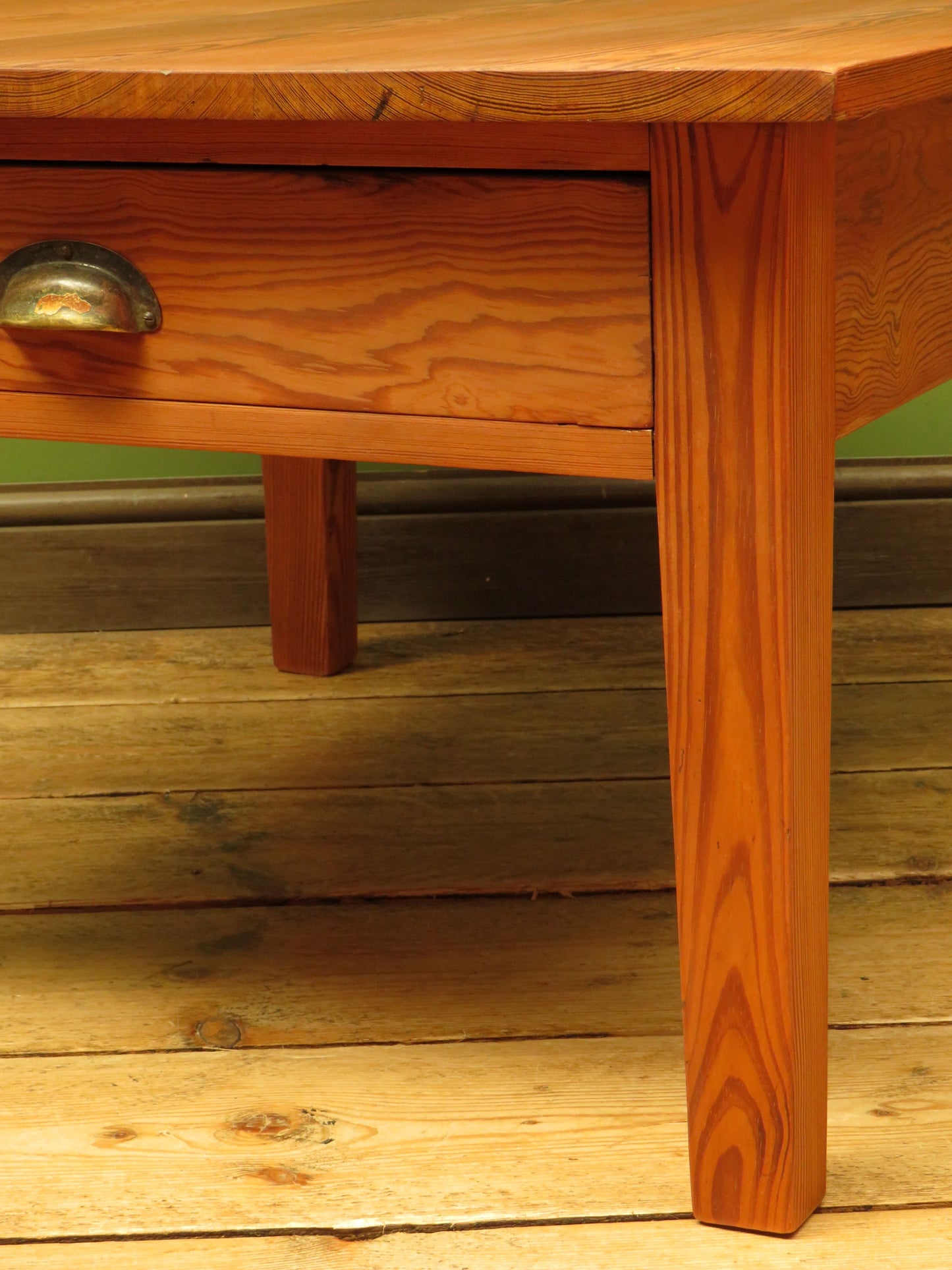 Old Pine Coffee Table with Drawer