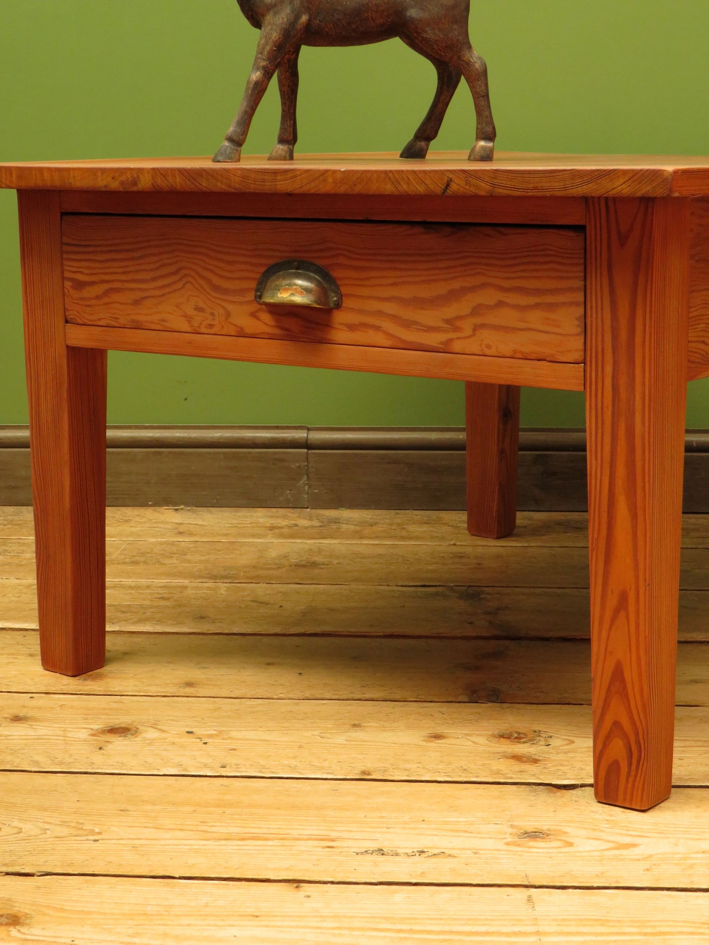 Old Pine Coffee Table with Drawer