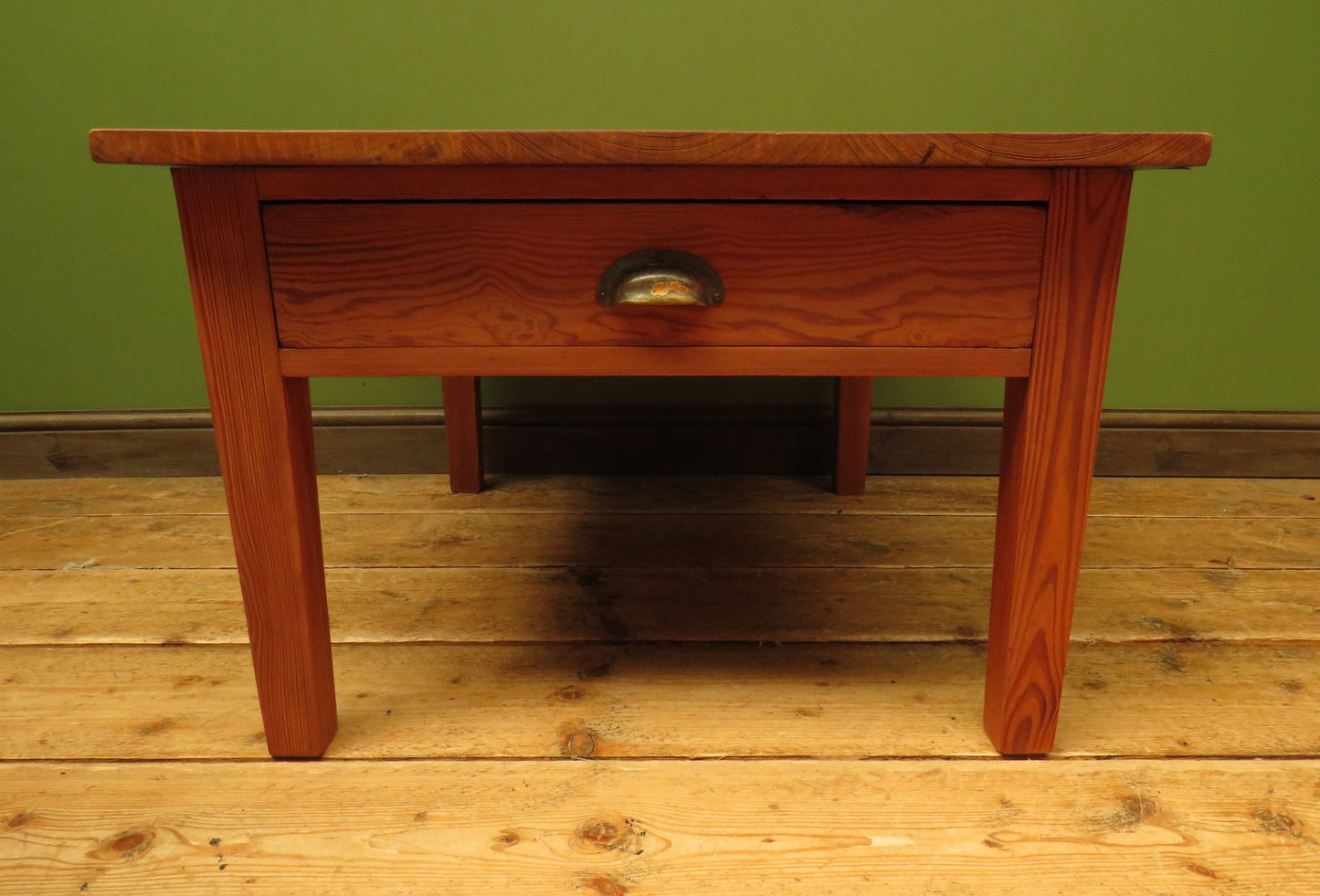Old Pine Coffee Table with Drawer