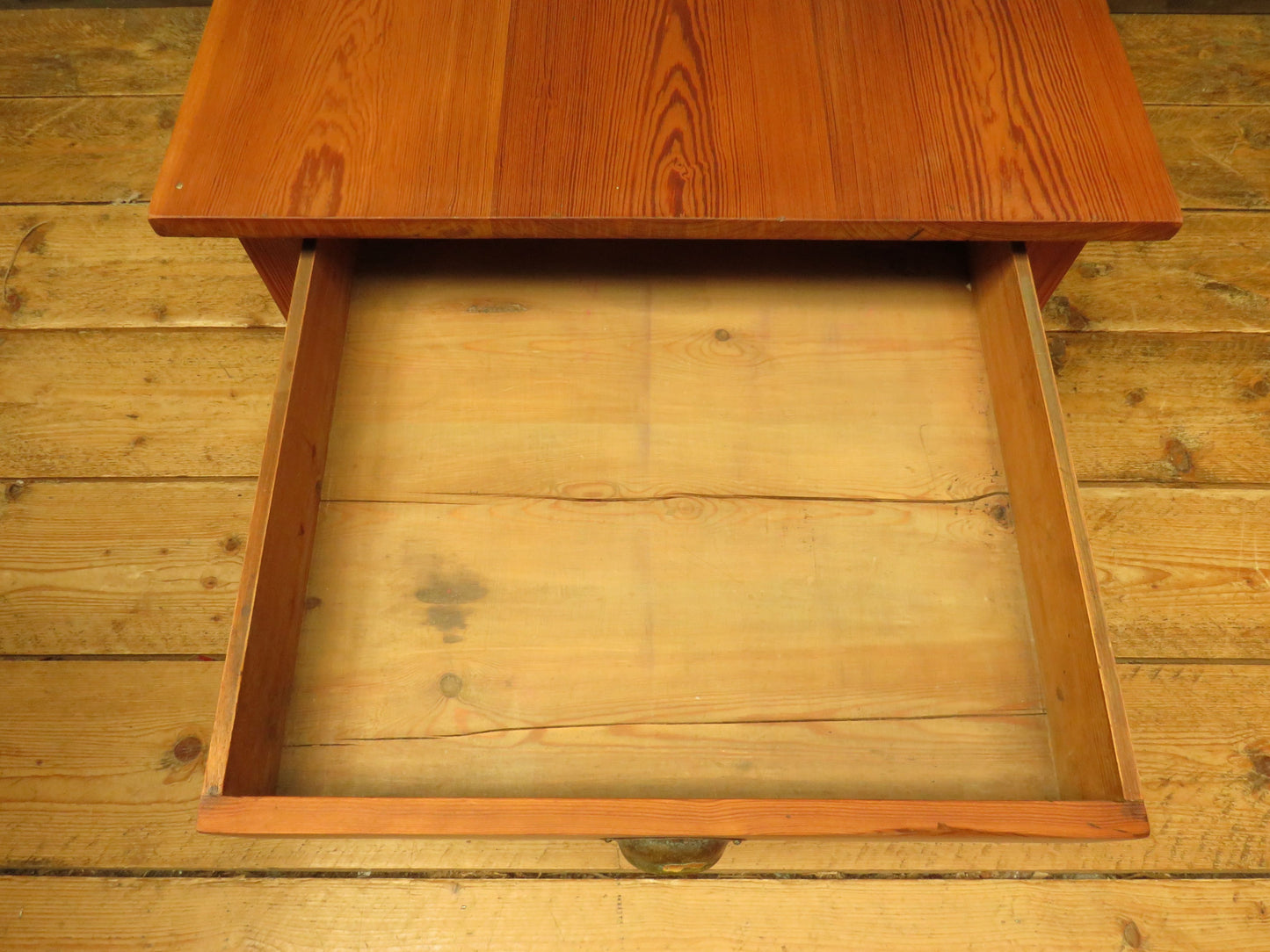Old Pine Coffee Table with Drawer